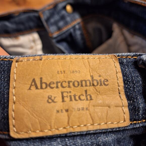 Abercrombie & Fitch Women 6 Medium Wash Straight Leg Stretch Denim Jeans - Picture 5 of 5